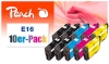 Peach 10er-Pack Tintenpatronen kompatibel zu  Epson No. 16, C13T16264010