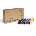 Peach Spar Pack Tintenpatronen kompatibel zu  Canon PGI-570, CLI-571