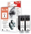 310019 - 3 Peach Ink Cartridges black, compatible with BCI-11BK, 7574A001 Canon, Apple